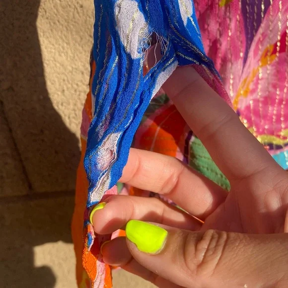 Rococo Sand Plum Shirt in Mix Fruit Medium Womens Button Down Blouse Top - Picture 12 of 12